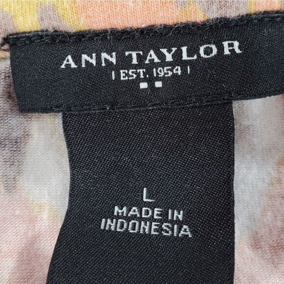 💜Ann Taylor Multicolored High Neck Sleeveless Top Large - Picture 7 of 8